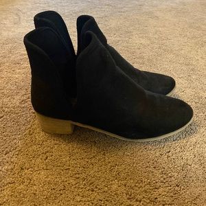 heeled boots. worn a couple of times but in good condition. price is negotiable